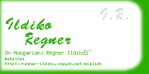 ildiko regner business card